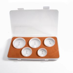 5Pcs/Box Assort Size Watch Glass Press Dies Set Round Flat Type Watch Back Crystal Insert Fitting Repair Tools For Watchmakers