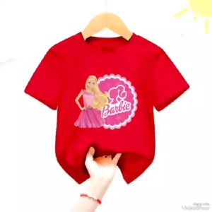 Atasan Kaos Anak Perempuan Barbie Girl Usia 1-12 Thn