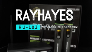 RAYHAYES Wireless Dual Microphone Multiple Colors in RGB Handheld Rechargeable Dynamic Microphone for Karaoke