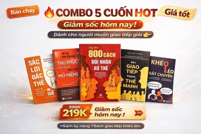 Combo 5 cuốn sách hot về kỹ năng giao tiếp và phát triển bản thân: Dạy bạn 800 cách đối nhân xử thế + khéo léo + biến giao tiếp + thu phục + sắc lời