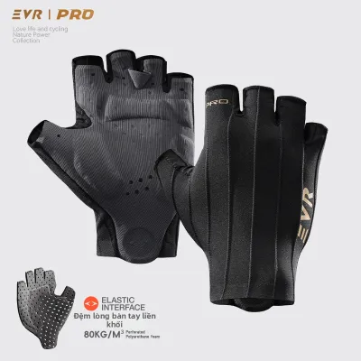 evr | Găng Tay Đạp Xe Toàn Bộ Lòng Tay Hấp thụ Sốc và Kỹ Thuật Khí Động