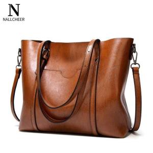 NALLCHEER กระเป๋าสะพาย กระเป๋าสะพายผญ กระเป๋าสะพายผู้หญิง กระเป๋าแฟชั่น กระเป๋าสะพายผญ กระเป๋าสะพายข้าง pu leather กระเป๋าถือ tote bag