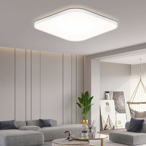 CANMEIJIA Square Led ceiling lamp bedroom lighting cold white 50W 40W 30W led ceiling light Lighting Surface Mounted Install Led Panel Light For Living Room Bedroom Kitchen Decoration 