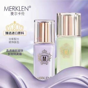 Merken Crystal Skin Multi-Effect Moisturizing Primer Cream Soft Light Hydrating Foundation Liquid Long-lasting Makeup Covering Tool