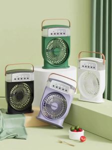 600ml Desktop Cooling Fan for RoomSilent Three Speed Regulating Portable MINI Fan Kipas Type-C Rechargeable Mist Fan 冷风扇