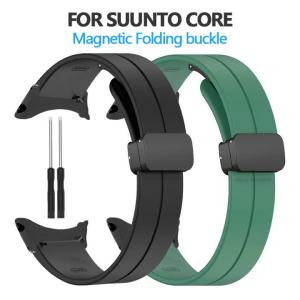 Magnetic Buckle Silicone Strap For SUUNTO CORE Smart Watch Watchband Correa For Suunto Core Sport Band Bracelet Accessories