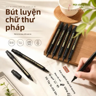 Bút Thư Pháp Dễ Viết Đầu Mềm Mực Đen
