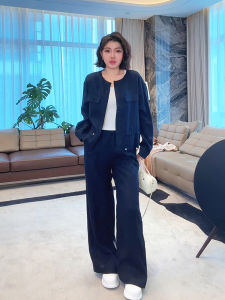 Ice Linen Drawstring Set by Laoyang 100% Linen Jacket Casual Pants Fashionable Two-Piece Set Mess1910 Womens Fashion