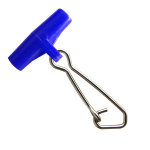 50Pcs Heavy Duty Fishing Line Sinker Slides Blue Plastic Head Swivel With Duo-lock Nice Snap Fishing Sinker Slider