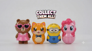 Assorted Sized YLF LINE Friends / Lovely Cat / Minions / Little Pony JELLY BEAN Wobblerz