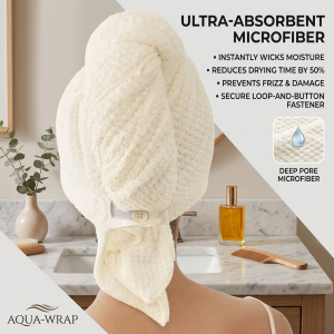 Quick Dry Hair Turban Coral Fleece Towel Ultra Absorbent Quick Dry Hair Towel Wrap With Elastic Band For Women Home Travel Use