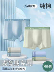 Antibacterial Cotton Youth Underwear Boys Developmental Period Students High School Junior High Boys Shorts Cute Male Underpants