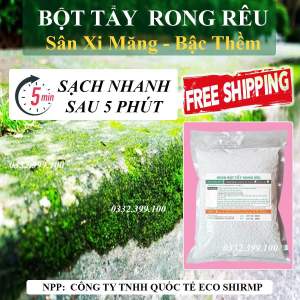 1kg Bột Tẩy Rong Rêu Sân Xi Măng - Hiệu Quả Nhanh Dễ Sử Dụng [Bột Loại Tốt]