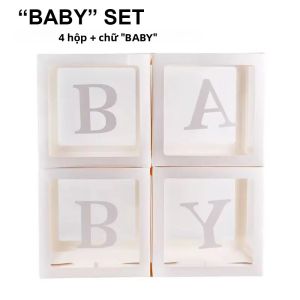 Hộp Thư Hình Khối Trong Suốt 25/27cm Trang Trí Tiệc Sinh Nhật Lễ Cưới Lễ Cầu Hôn Thôi Nôi Làm Bằng Bìa Cứng