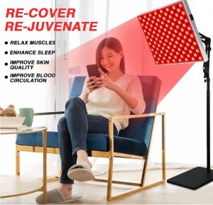 New LED 660NM850 Nanometer Floor Stand Infrared IR Temperature Light Therapy Heat Lamp Pain Relief