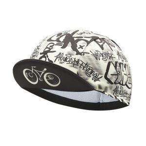 Classic Retro Outdoor Cycling Hat Graffiti Letter Pattern Quick-Drying Breathable Moisture-Absorbing Sports Hat