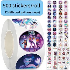 Bandai | 500Pcs/Roll Anime Lumi Mila Zoi Witch Hunter Stickers DIY Waterproof Decals for Scrapbook Phone Luggage Skateboard Laptop Decor