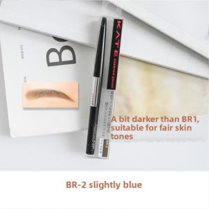 Kate Ultra Fine Eyebrow Pencil Natural Black Waterproof Sweatproof Long-lasting Color-matching Cosmetics for Any Skin Type