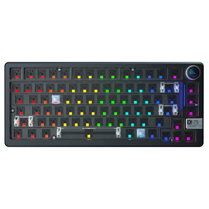 SOLAKAKA Ki75 Tri-mode Keyboard Kit Aluminum Barebone Keyboard Gasket ...