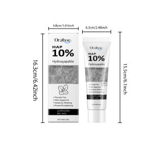 Hydroxyapatite W-hitening Teeth Toothpaste Enamel Repair Oral Hygiene Cleaning Stain Removal Fresh Breath Brightening Toothpaste