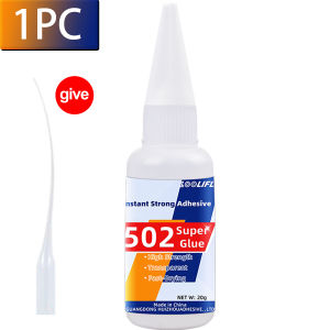 502 super strong quick-drying adhesive professionally used for daily repair of toy plastics is white transparent and odorless20g