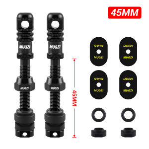 MUQZI Tubeless Presta Valve Stem 45/55/65/75/85/100mm Super Light Aluminum Presta Valve Kit for Most MTB Road Bike Rims