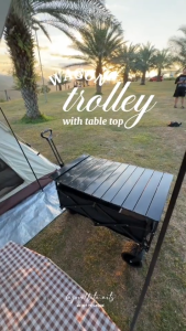 Camping trolley cart wagon trolley With Storage Basket Folding Wagon Tool truck folding trolley