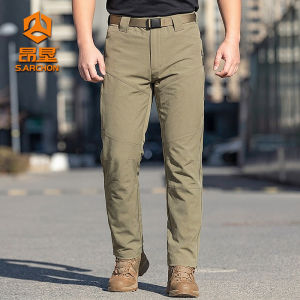 ANGKEN | Mens Quick-Dry Summer Trousers Thin Outdoor Sport Casual Multiple Pockets Zipper Straight Leg Pants