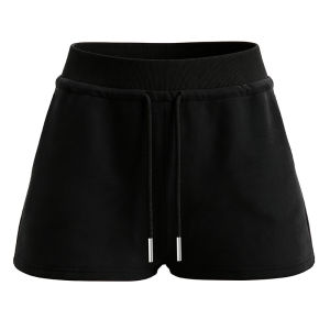 SUHUIQIAN | Loose High-Waisted Slimming Black Sport Shorts