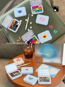 TOPCLOU 2025 Gradient High Saturation Nine Grids Blush on Nail Art Gel Matte Finish Beauty Tools Makeup Brushes And Cosmetic Tools