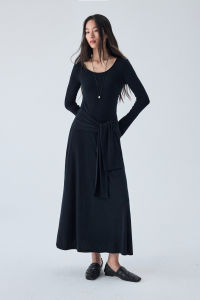 epoque de rueen | Clean Fit Modal Mock Two-piece Slimming Dress for Autumn
