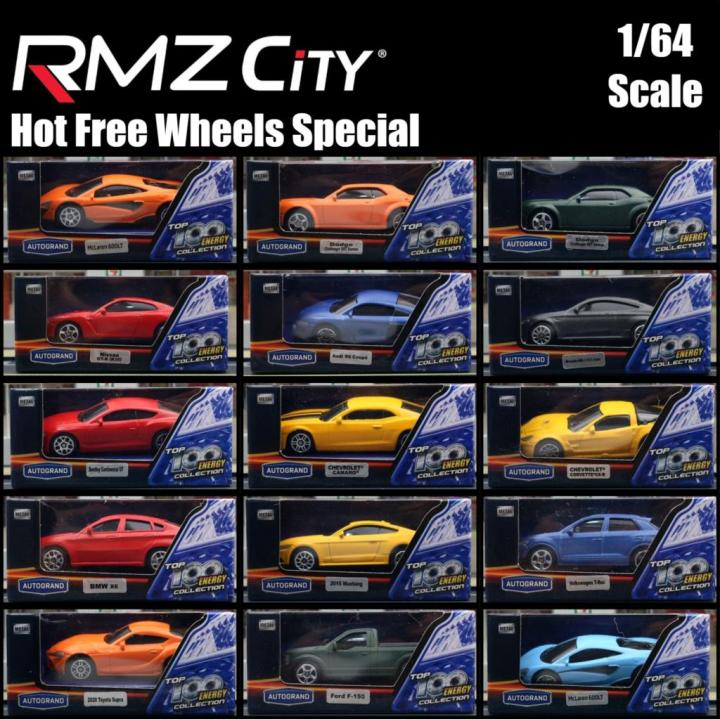 Diecast Miniature Toy Car For Boys 1/64 Hot Free Wheels Premium RMZ