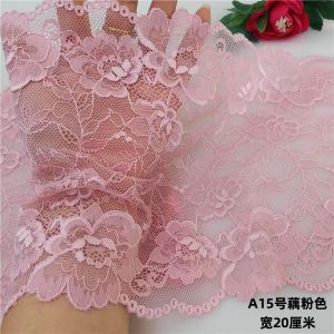 Vải Ren Viền Mềm Mại Không Gây Kích Ứng Dài Màu Hồng K141 Viền Vá Váy DIY Vật Liệu Thủ Công May Vá Chất Lượng Cao