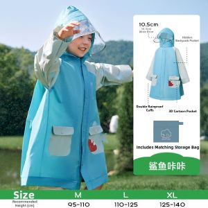 Kocotree | Kids School Raincoat with Backpack Space