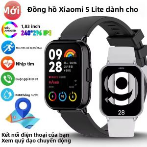 Đồng Hồ Thông Minh Xiaomi Dành Cho Nam Và Nữ Theo Dõi Sức Khỏe Chống Nước Với Hơn 100 Chế Độ Thể Thao Nhịp Tim Và Khả Năng Gọi Bluetooth