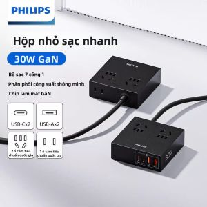Philips | Ổ Cắm Điện Nhanh Sạc USB Có Nitơ Ga