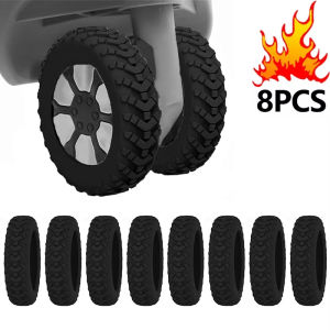8Pcs/Set Thicken Texture Silicone Wheels Protector For Luggage Reduce Noise Travel Luggage Wheels Cover Luggage Accessories