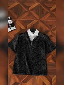 OUMULONG | Dye T-shirt for Men Ice Silk Loose Fit