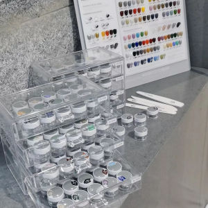 Acrylic Transparent Japanese Style Nail Art UV Gel Storage Box Drawers Oakmoss Beauty Tool Clear Organizer for Nail Supplies