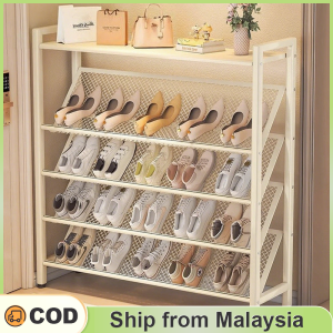 STOCK Stainless Steel Shoe Rack Shoe Shelf Indoor Outdoor Storage Organizer Rak Kasut Rak Murah 鞋架
