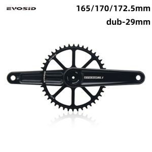 EVOSID Road Bike Crankset 8/9/10/11/12S Gravel Bicycle Crank 165mm Chainring 40/42/44/46/48/50T Folding Bike Crank Chainwheel