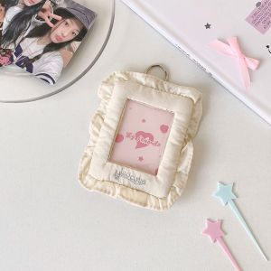 Ins Style Korea Sweet Girl Photo Card Case for 3 Inch Photocard Soft Pillow Shaped Photocard Holder K-Pop Idol Goo Card Holder