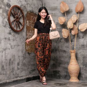 CELANA WANITA PANJANG BATIK MODEL JOGER ALADIN