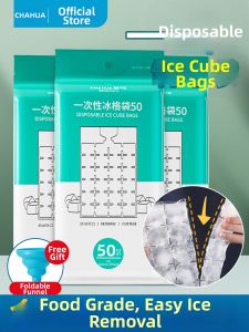 CHAHUA | Disposable Ice Bag Self-sealing Food Grade For Home Use With Passion Fruit Shape