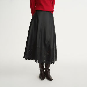 DUSHU | Lace Carved Hollow-out Skirt Half Skirt