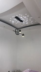 YHLAMP【Manila Stock】Dining Lights Ceiling Light Pendant Light Chandeliers Modern Design For Bar And Dining Table Kitchen Hanging Light Counter Light Drop Light Home Lighting LED Tricolor Chandelier Ceiling Light Sala In Door Ceiling Lights