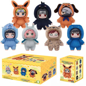 In Stock Original TOP TOY Naruto EAKI Cute Beast Party Sasuke Vinyl Cute Plush Blind Box Figure Pendant Gift