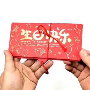 新春红包大吉大利多层利是封NEW Upgrade Red Packet 10 Card Slot Hong Bao Gift Packets Red Envelope For Mom And Dads Birthday Gift Creative Foldable Red Packet 折叠红包恭喜发财/生日快乐Creative Birthday Red Envelope