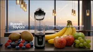 Russell Taylors BLITZ Portable Blender USB-C Rechargeable Ice Crush (600ml) PB1
