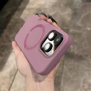 Sup&LV | Magnetic Liquid Silicone Phone Case for iPhone 16 Pro Max and 15 Plus Thin and Durable